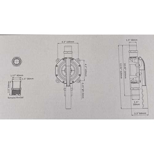 HANDLÄNSPUMP SEAFLO 45L/MIN